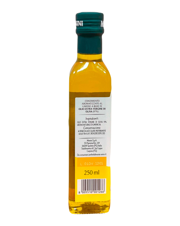 Олія оливкова першого віджиму зі смаком лимону Monini Limone Olio Extra Vergine di Oliva, 250 мл (80481508) - фото №3