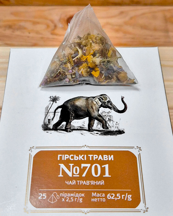 Чай трав’яний у пірамідках Teahouse Гірські трави, 62,5 г (25шт*2,5г) - фото №3