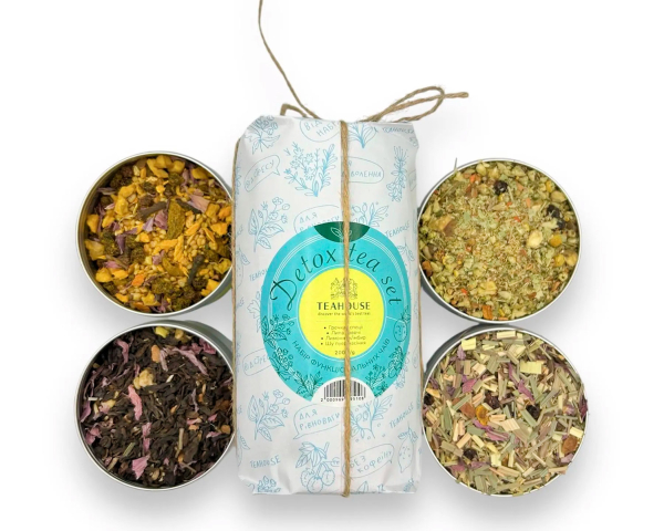 Набір функціональних чаїв "Teahouse" Detox Tea Set, 200 г (4шт*50г) Набір функціональних чаїв "Teahouse" Detox Tea Set, 200 г (4шт*50г) - фото №3