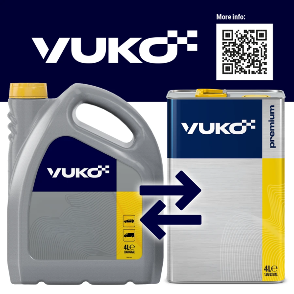 Олива моторна синтетична VUKO (YUKO) SYNTHETIC 5W-30 API SN/CF, 4 л ПЕ (49 710) - фото №4