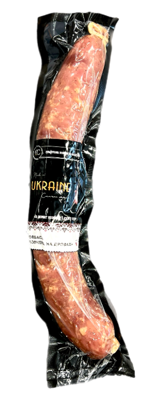 Ковбаса копчена на дровах півкопчена вищий ґатунок вакуум 0,5 - фото