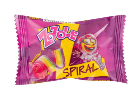 Цукерки желейні ZOZOLE SPIRAL зі смаком полуниці, 19 г - фото