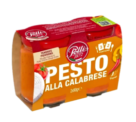 Соус Pesto POLLI alla calabrese, 2*90г, 6шт/ящ - фото