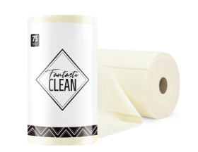 Серветка з мікрофібри для автомобіля Fantasti Clean 30×30 см, бежева (MCSLJ121275BG) - фото