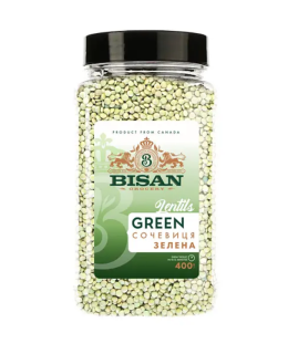 BISAN Чечевица Зелёная 400 г пл/б - фото