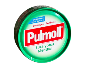 Льодяники Pulmoll евкаліпт-ментол, без цукру 45г, 10 шт/ящ - фото