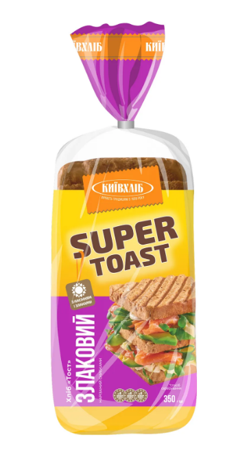 Тост злаковий 350 г, нарізаний - фото