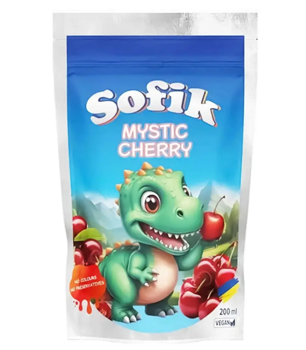 Напій соковий Sofik "Mystik Cherry", вишневий смак, 200 мл - фото