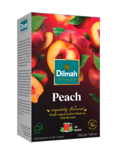 Чай Dilmah Персик з/я 20х1,5г(12) - фото