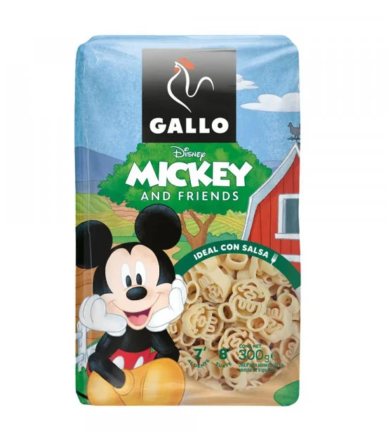 Макаронні вироби Gallo Disney Mickey 300 г, 12 шт/ящ. - фото