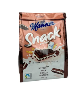 Вафли Manner Zarties с молочно-шоколадным кремом, 300 г - фото