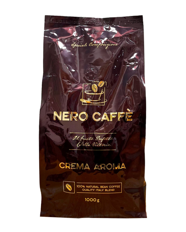 Nero Caffe CREMA AROMA (бронза) 1кг Кофе в зернах - фото №3