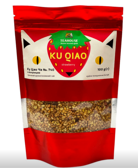 740 Чай "Teahause" Гречишний КуЦяо з полуницею, 100г - фото
