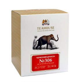 Чай червоний китайський у пірамідках Teahouse Червоний дракон, 50 г (25шт*2г) - фото