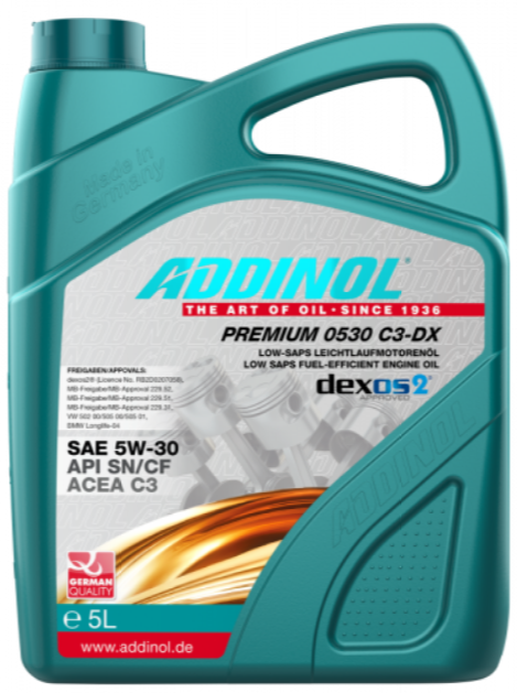 Моторна олива PREMIUM 0530 C3-DX SAE 5W-30, 5л - фото