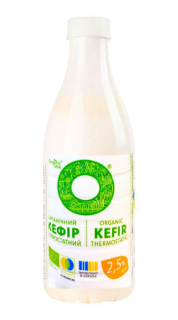 Органический кефир термостатный, 900 г (2,5%) - фото