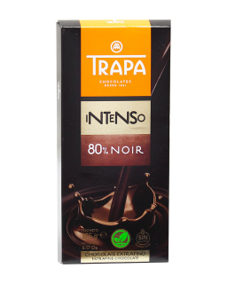 Шоколад 175г TRAPA INTENSO чорний 80%, 17шт/ящ - фото
