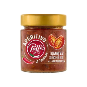 Намазка POLLI BRUSCHETTA pomodori secchi all'arrabbiata, 140г, 12шт/ящ - фото