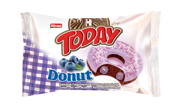 Пончик “TODAY” з чорничною начинкою, 50 г - фото