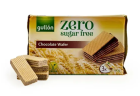 Вафлі GULLON без цукру Diet Nature шоколад, 180 г - фото