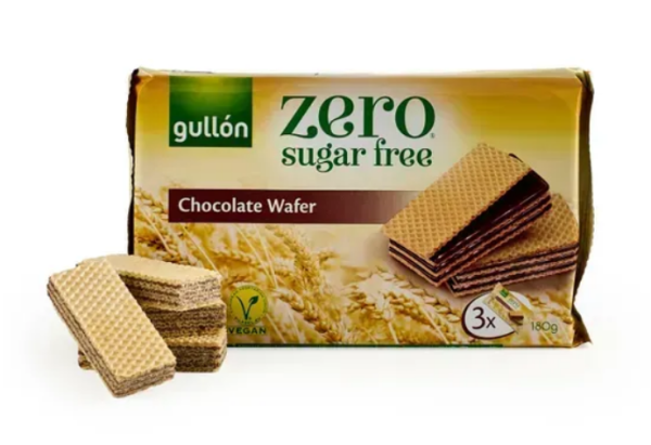 Вафлі GULLON без цукру Diet Nature шоколад, 180 г - фото