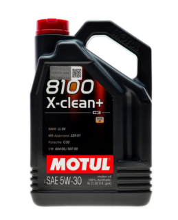 Моторна олива Motul 8100 X-clean+ 5W-30, 5 л - фото