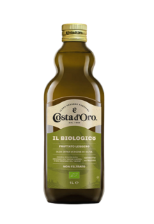 Масло оливковое Costa d'Oro Extra Virgin нефильтрованное 1л, 8шт/ящ - фото
