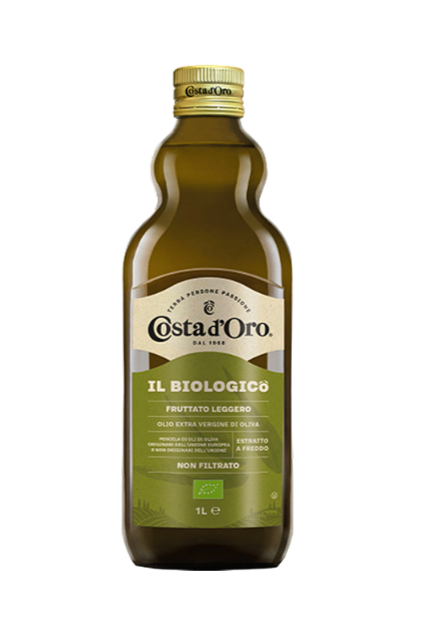 Олія оливкова Costa d'Oro Extra Virgin нефільтрована 1л, 8шт/ящ - фото