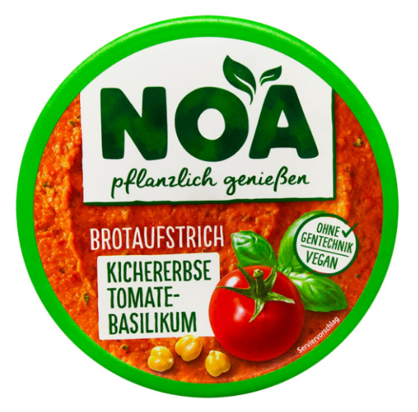 Хумус NOA томатно-базиліковий, 175 г - фото