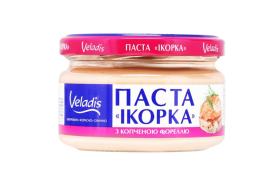 Паста ікорна зі шматочками копченого лосося Veladis 160 г - фото