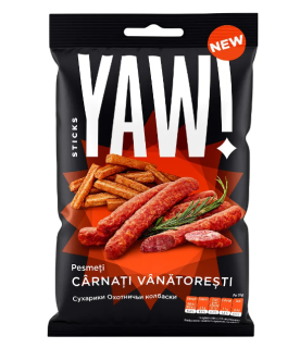 Сухарики стікси зі смаком салямі ТМ YAW!, 50г - фото