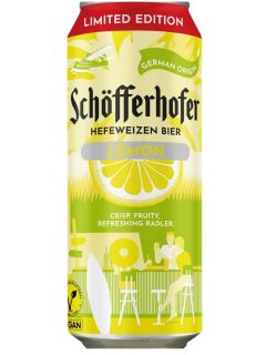 Суміш пива з соком Schöfferhofer Lemon пшеничне 2,5% 500 мл - фото