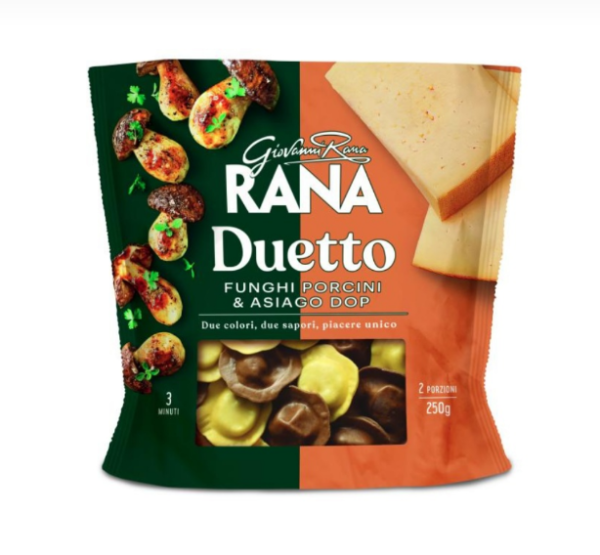 Равіолі ДУЕТ Білі гриби та сир Асьяго 250 гр ТМ "Pastificio Rana S.p.A." - фото