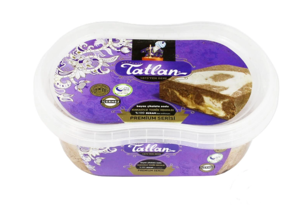 Tatlan Тахинная халва с белым шоколадом в середине 300г. - фото