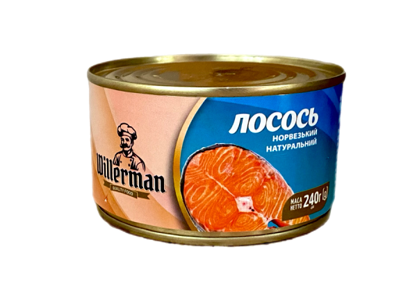 Лосось норвезький натуральний Willerman 240 г - фото