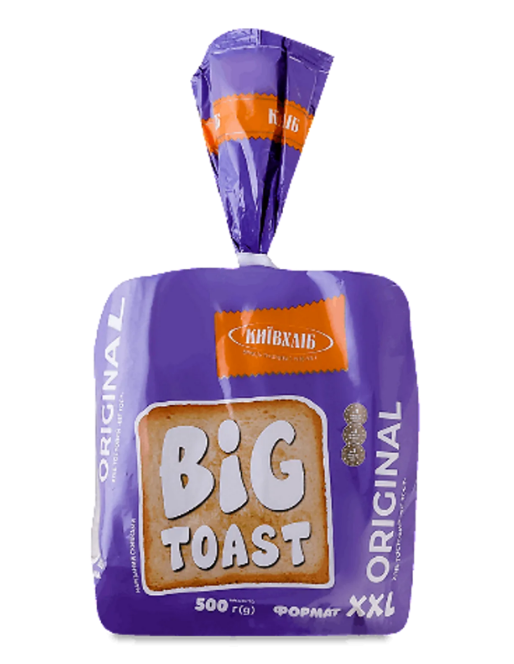 Хліб тостовий БІГ ТОСТ Original 500 г, нарізаний - фото