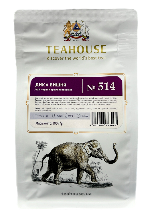 Чай чорний Teahouse Дика вишня 100 г - фото