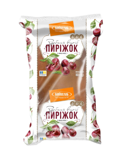 Здобные изделия Пирожок с вишней 0,08 кг - фото