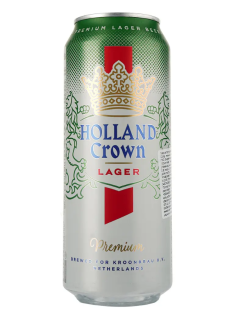 Пиво Holland Crown Premium Lager світле 4,8% 0,5 л - фото