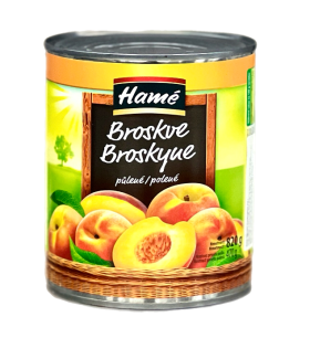 Персики консервовані половинками Hame 820 г ж/б - фото