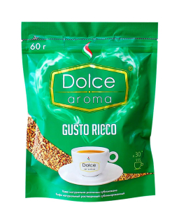 Кава розчинна "Dolce Aroma Gusto Ricco"  0,060 кг - фото