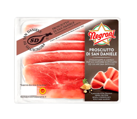 Прошуто Negroni San Daniele, нарізка 80г, 10шт/ящ - фото