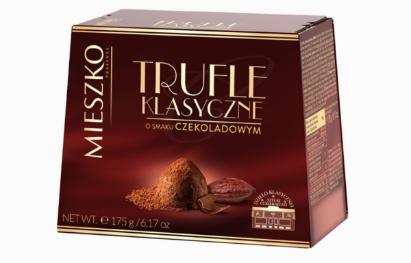 Цукерки Mieszko Classic Truffles Chocolate Flavour трюфелі зі смаком шоколаду 175 г - фото