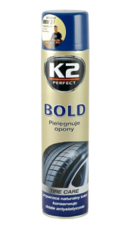 Засіб для догляду за шинами K2 BOLD 600 мл аерозоль K1561 - фото
