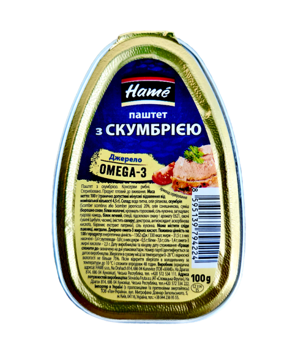 Паштет Hame зі скумбрією 100 г - фото