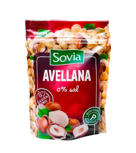 Лесной орех Sovia Avellana жареный не соленый 200 г, 20 шт/ящ, - фото