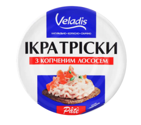 Ікра тріски пастер.Пате з  лососем 100г Veladis/24 - фото