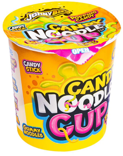 Конфета Johny Bee Candy Noodle Cup, драже в стаканчике, 1 шт - фото