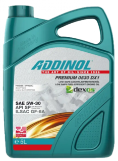 Моторное масло PREMIUM 0530 DX1 SAE 5W-30, 5л - фото