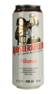 Пиво Klosterkeller Pilsener 4,9% з/б 0,5л - фото